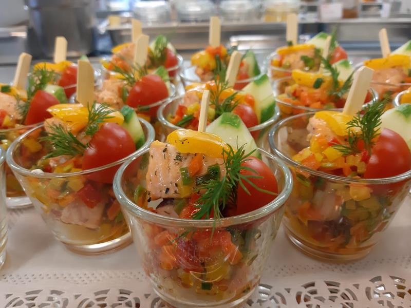 Salat im Glas